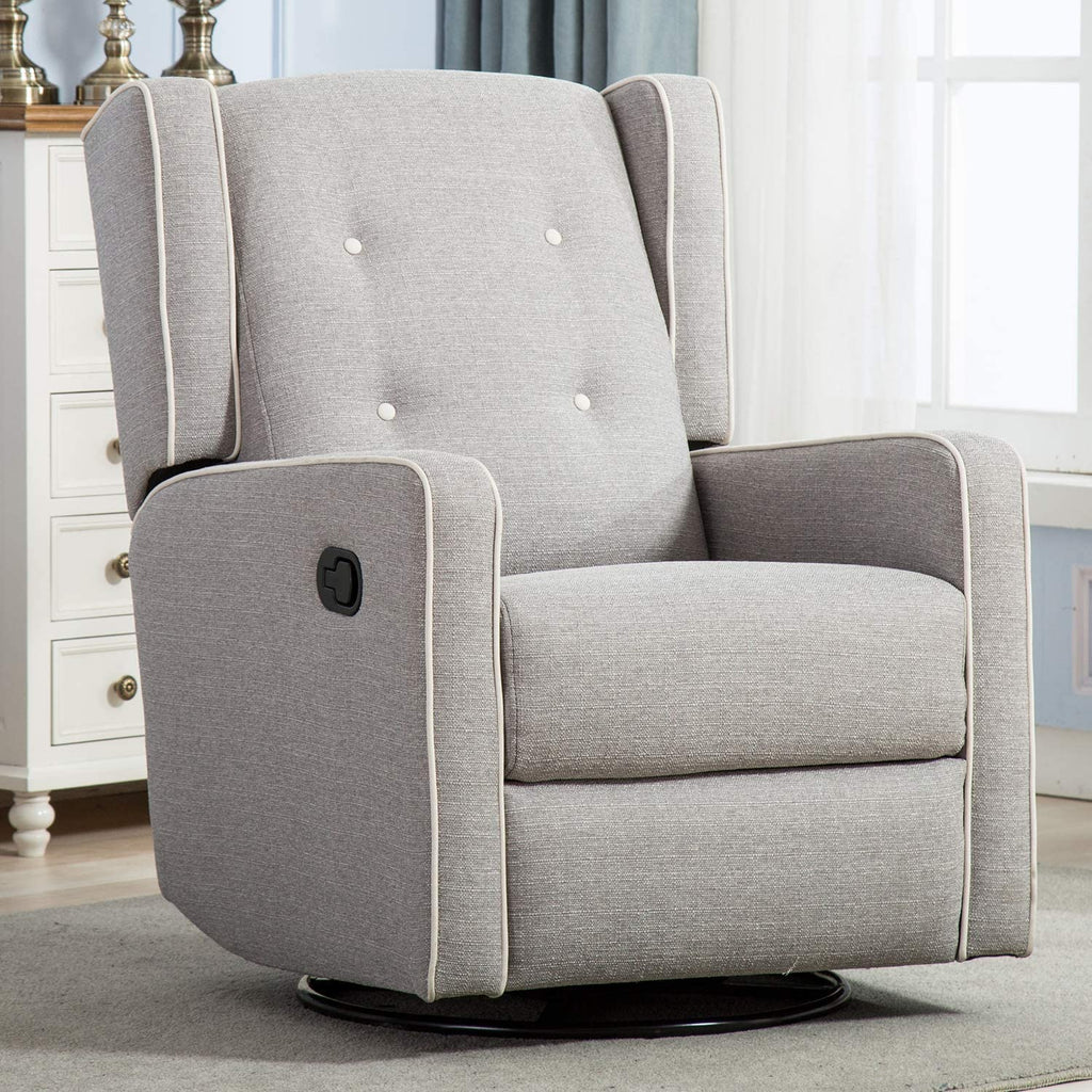 Grey Swivel Rocker Recliner Chair C556