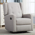 Grey Swivel Rocker Recliner Chair C556