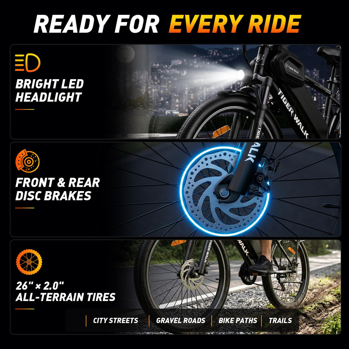 26" Electric Mountain Bike 48V 10Ah 7-Speed I65963
