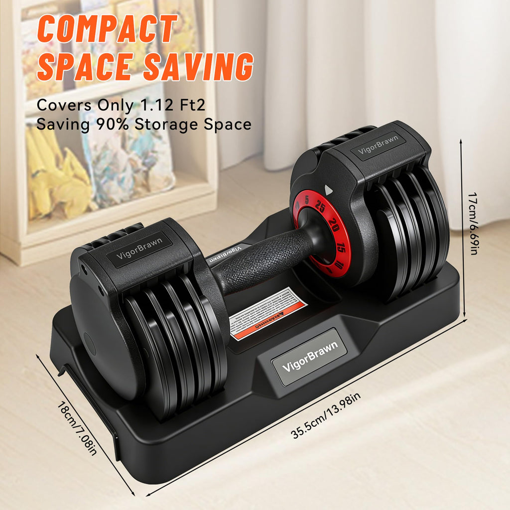 Adjustable Dumbbell Set with Storage Case Q7682
