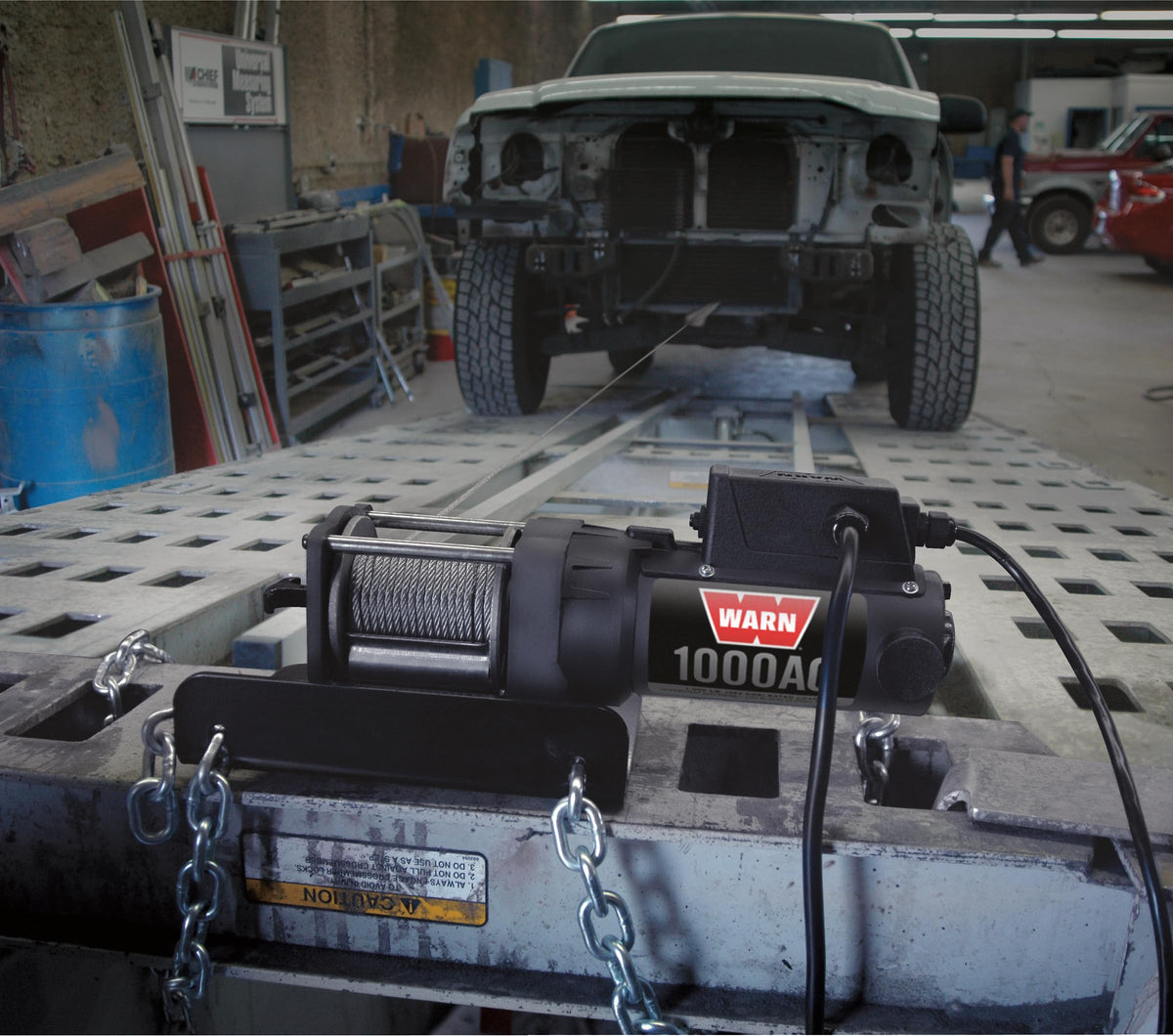 1000 lb 120V AC Electric Winch with Steel Cable A218729
