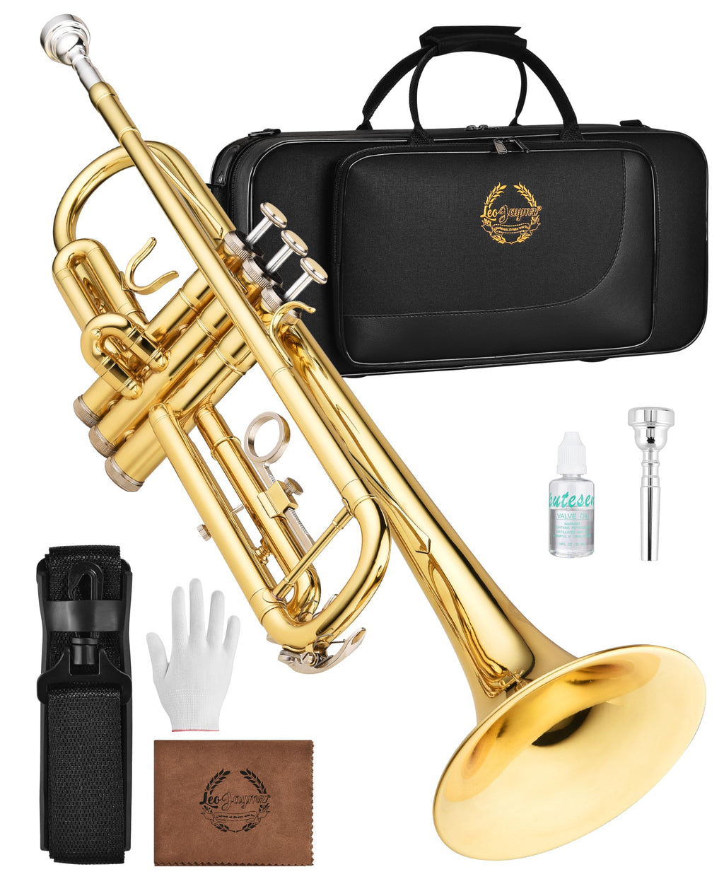 Bb Brass Trumpet with Case and 7C Mouthpiece T212084