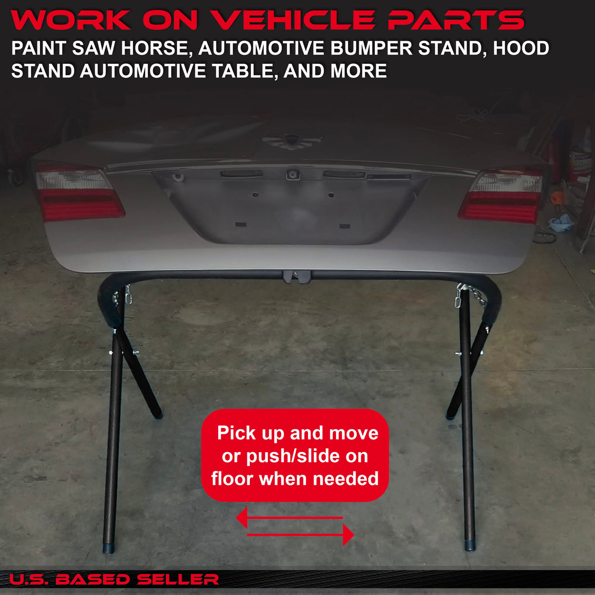 Folding Work Stand 2pk 2000lb Capacity Portable Workbench M37354