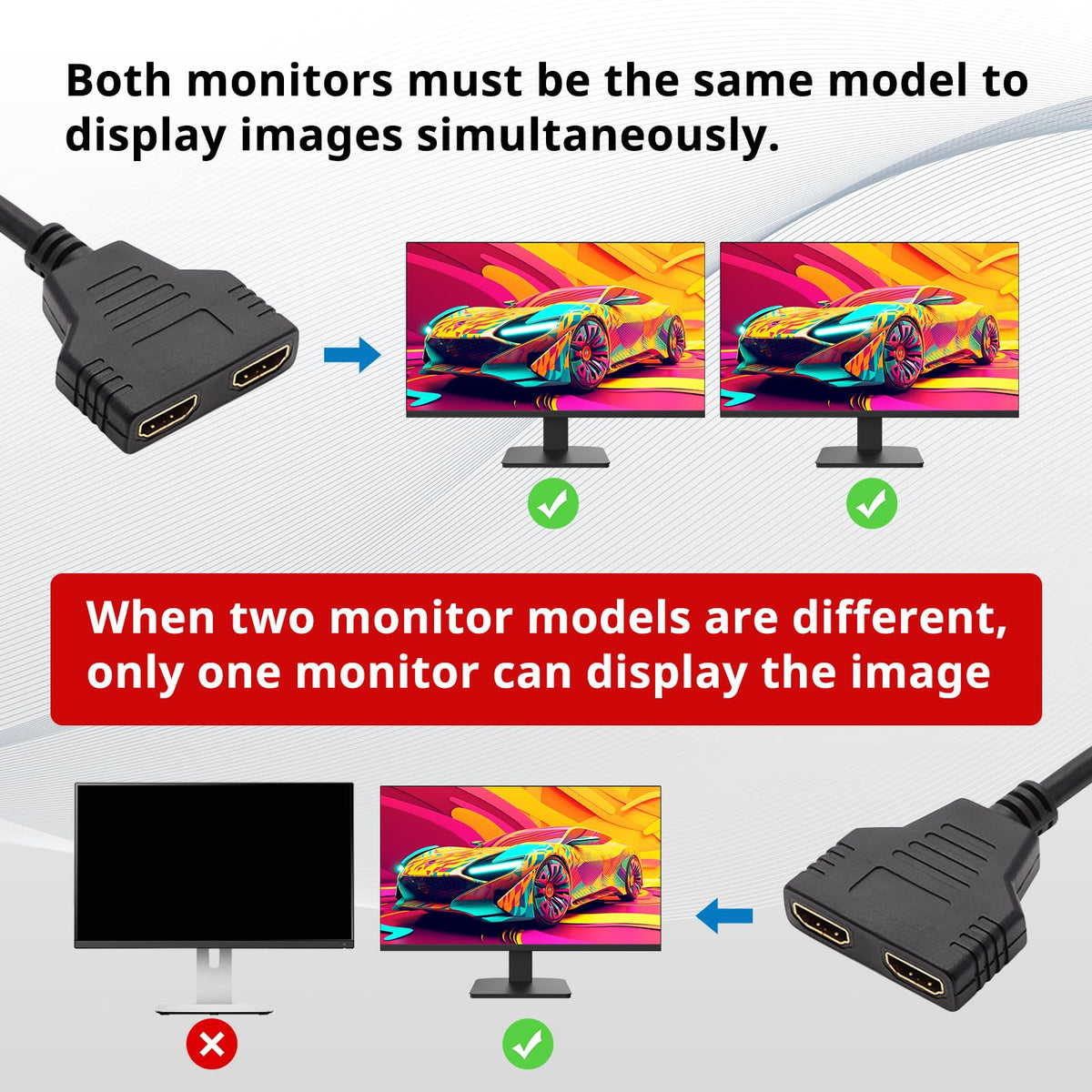 HDMI Splitter 1 in 2 Out K8487