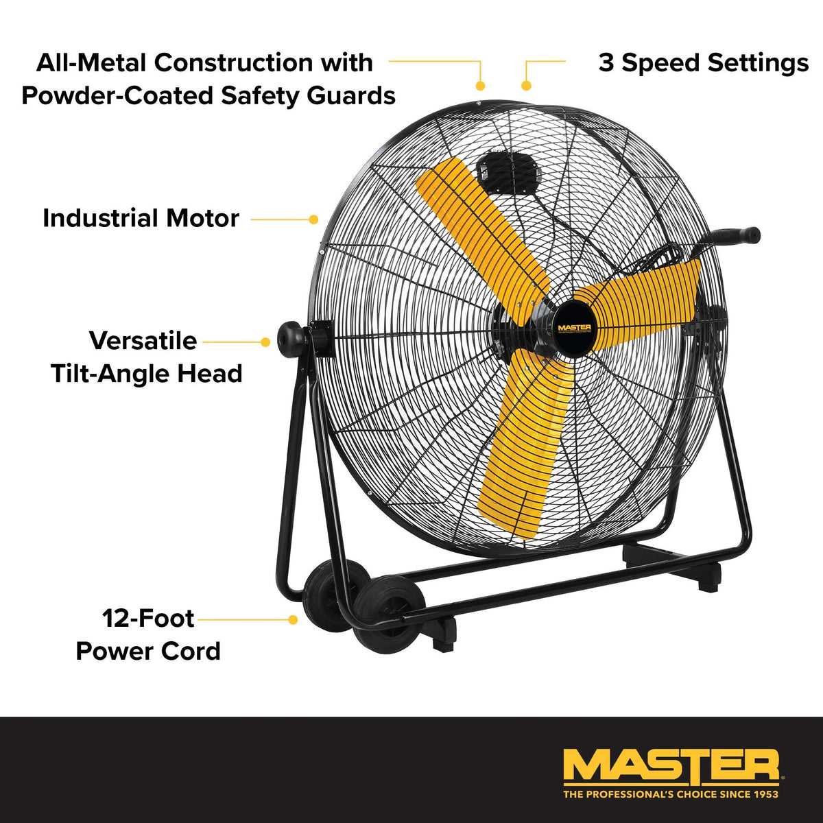 30 Inch Industrial High Velocity Floor Fan Z43427