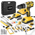 21V Cordless Drill Driver Kit with 2 Batteries & Charger C3035