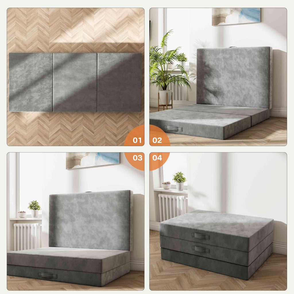 4 Inch Single Tri-Fold Mattress Topper L9350