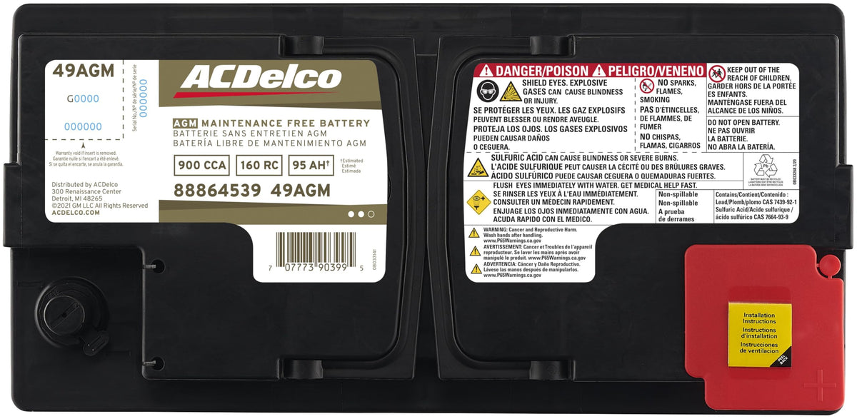 AGM BCI Group 49 Battery Q684