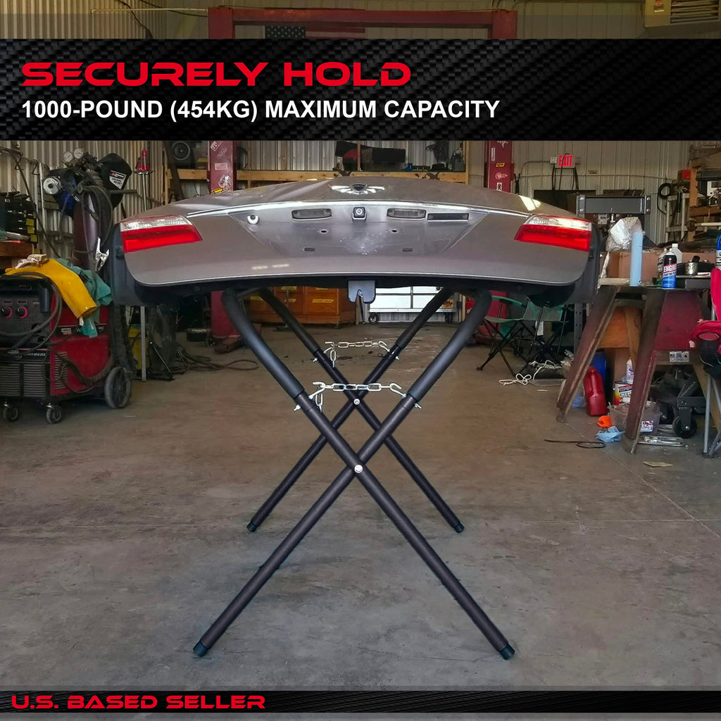 Folding Work Stand 2pk 2000lb Capacity Portable Workbench M37354