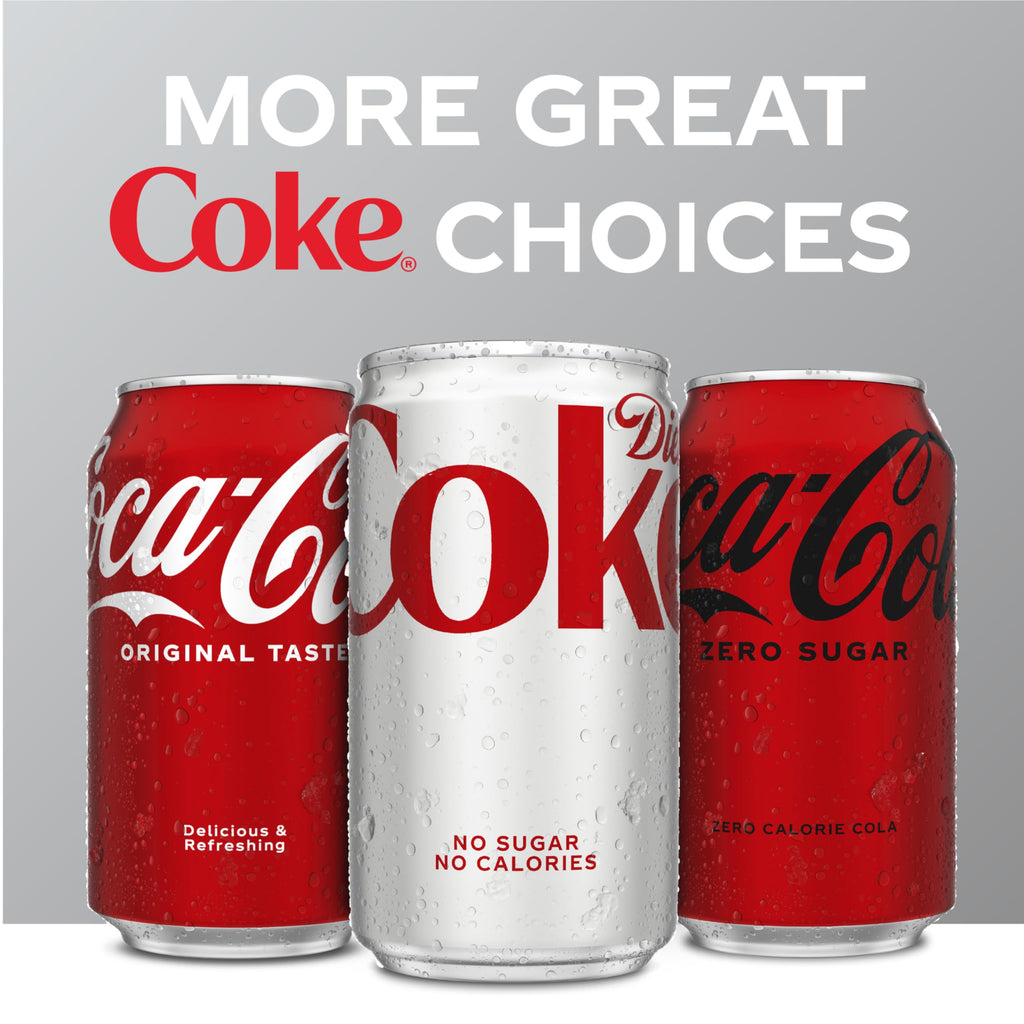 Diet Coke Soda Soft Drink Cans, 12 fl oz, 24 Pack O410