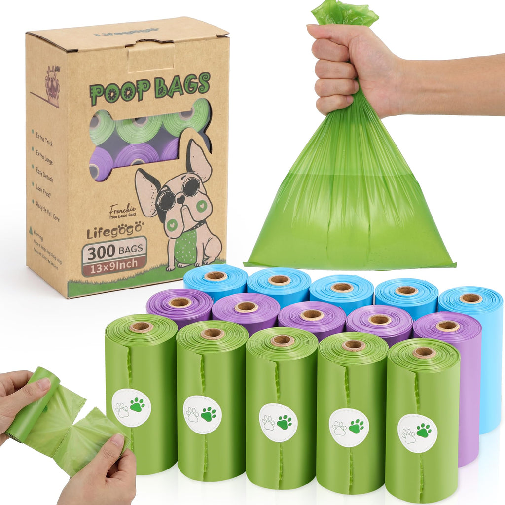 Extra Thick Leak Proof Unscented Dog Poop Bags 300 Count K8260