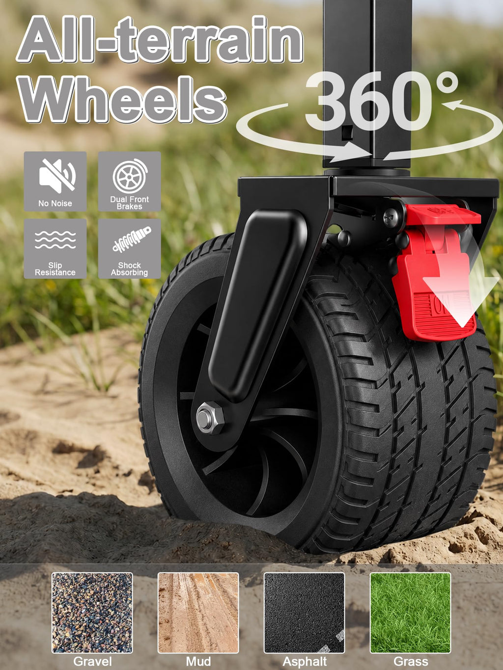 Collapsible Wagon with Canopy Black W4085