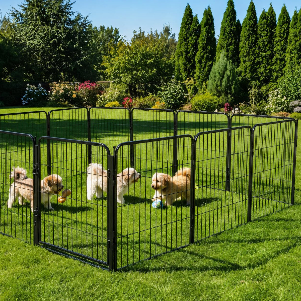 40 inch 16 Panels Heavy Duty Metal Dog Playpen U603