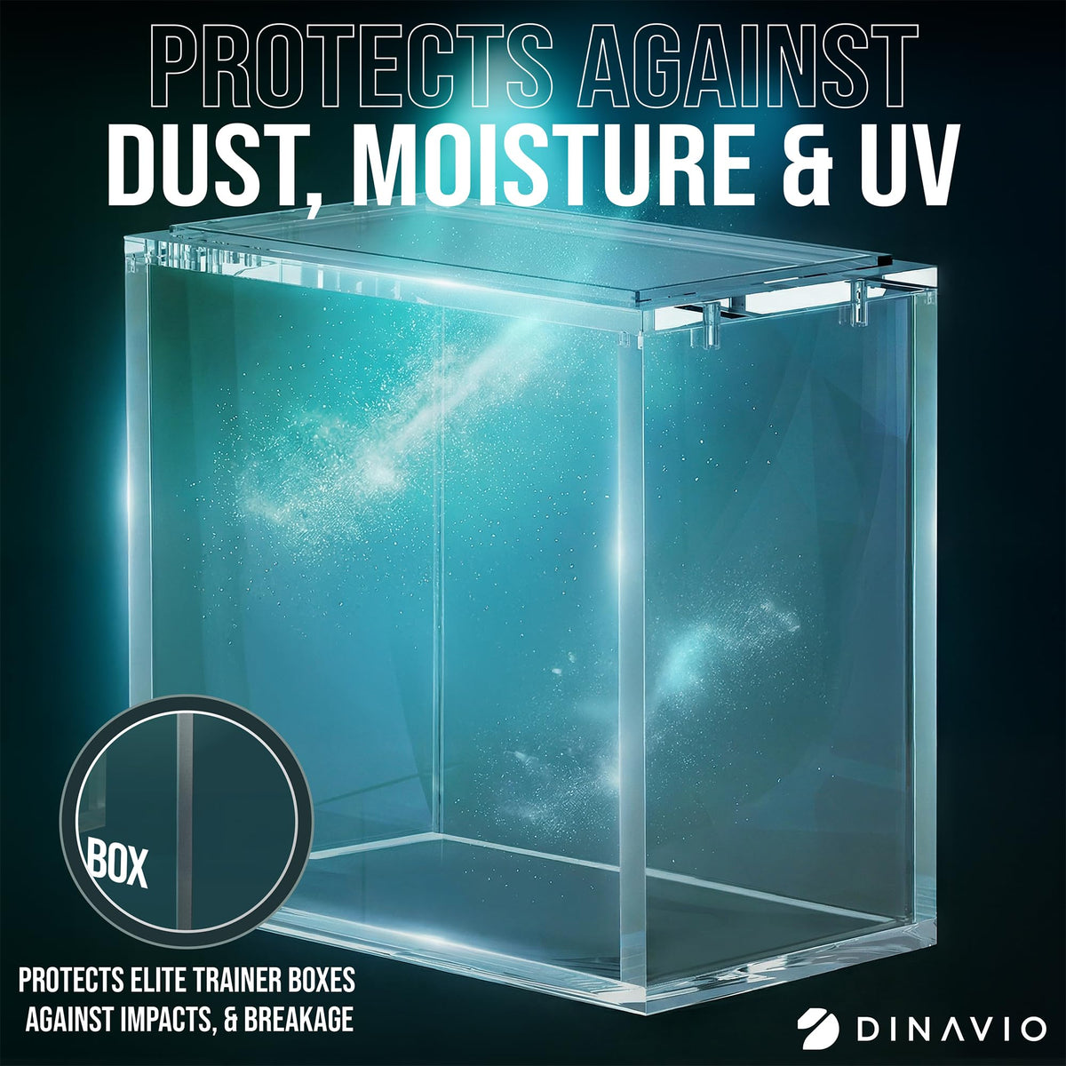 Acrylic Display Case Stackable 8mm 5mm Ultra Thick with Magnets R300