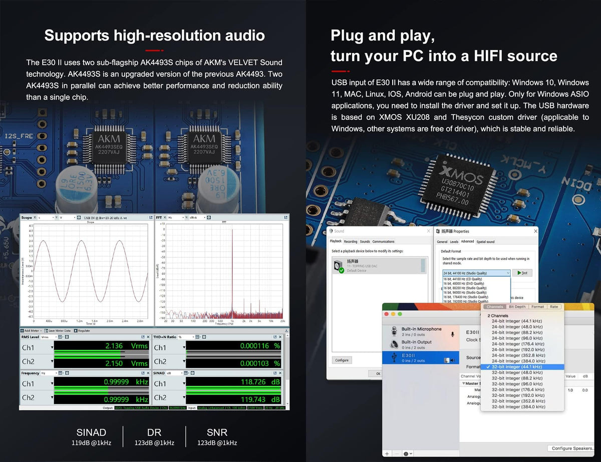 Black Hi-Res Audio DAC Preamp B193