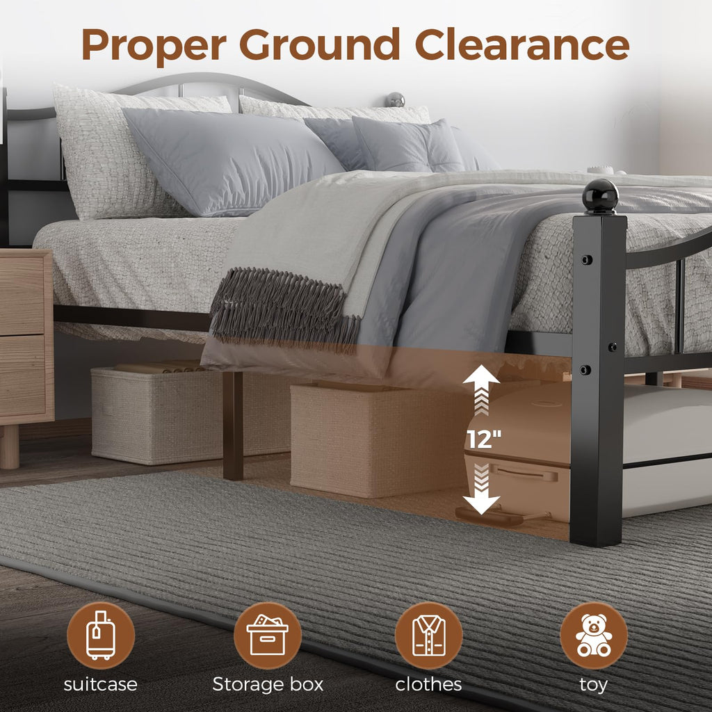 Full Size Bed Frames with Headboard C4549