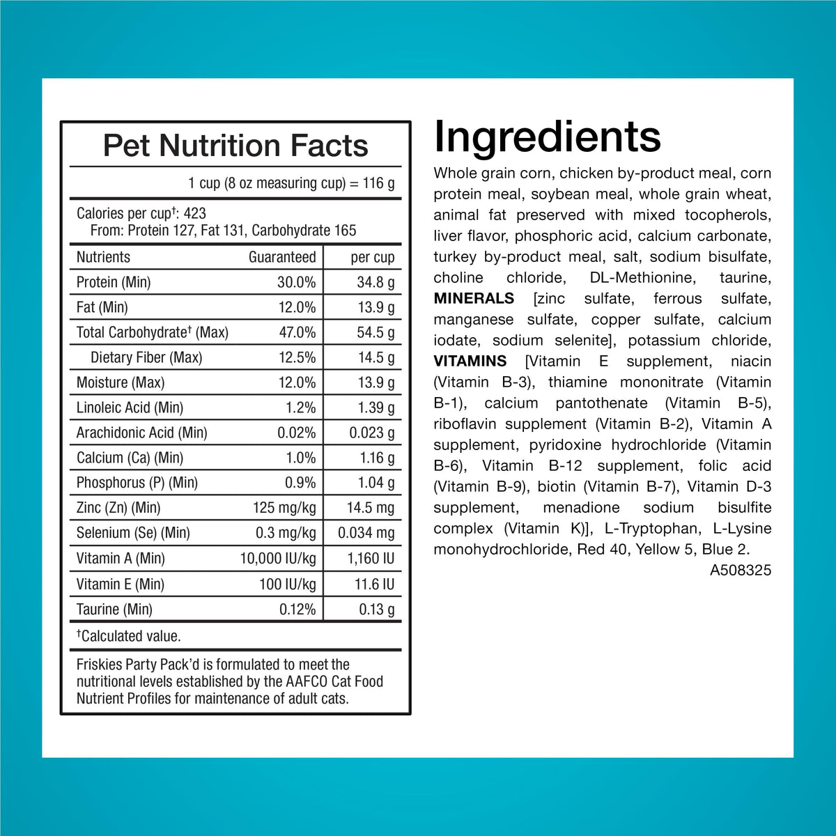 Crunchy Dry Cat Food 3 lb Bag Y7245