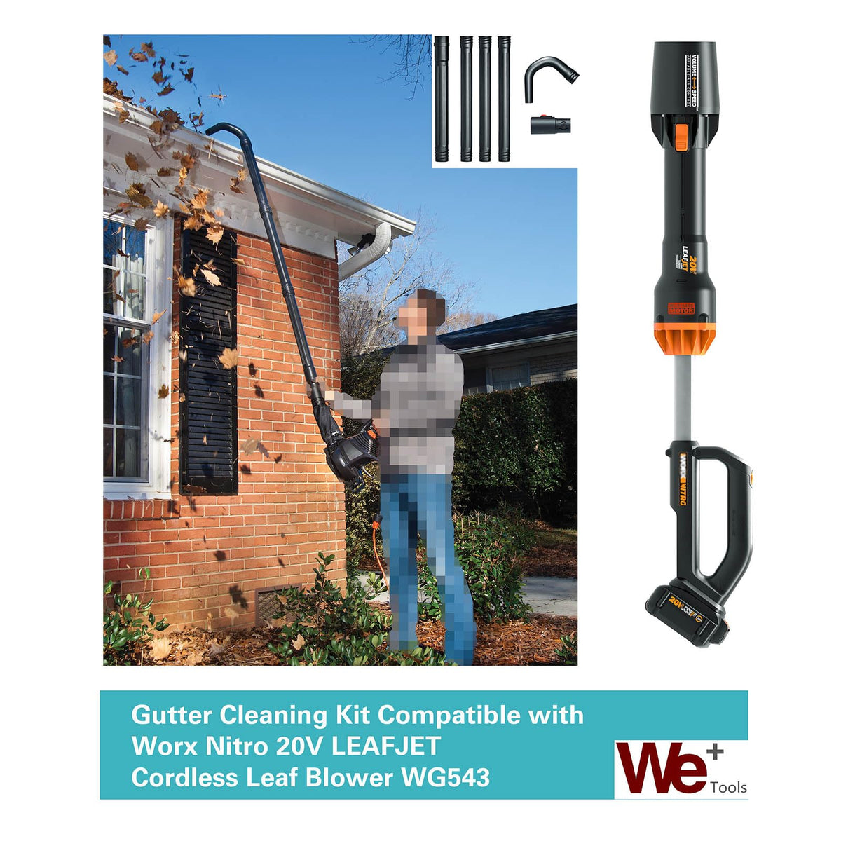 Gutter Cleaning Kit Extension Wand 11ft Reach J470