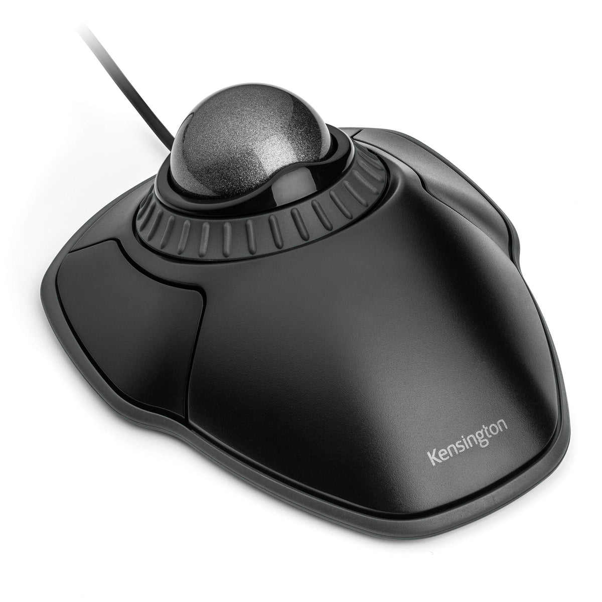 Black-Grey Trackball Mouse with Scroll Ring Q463400