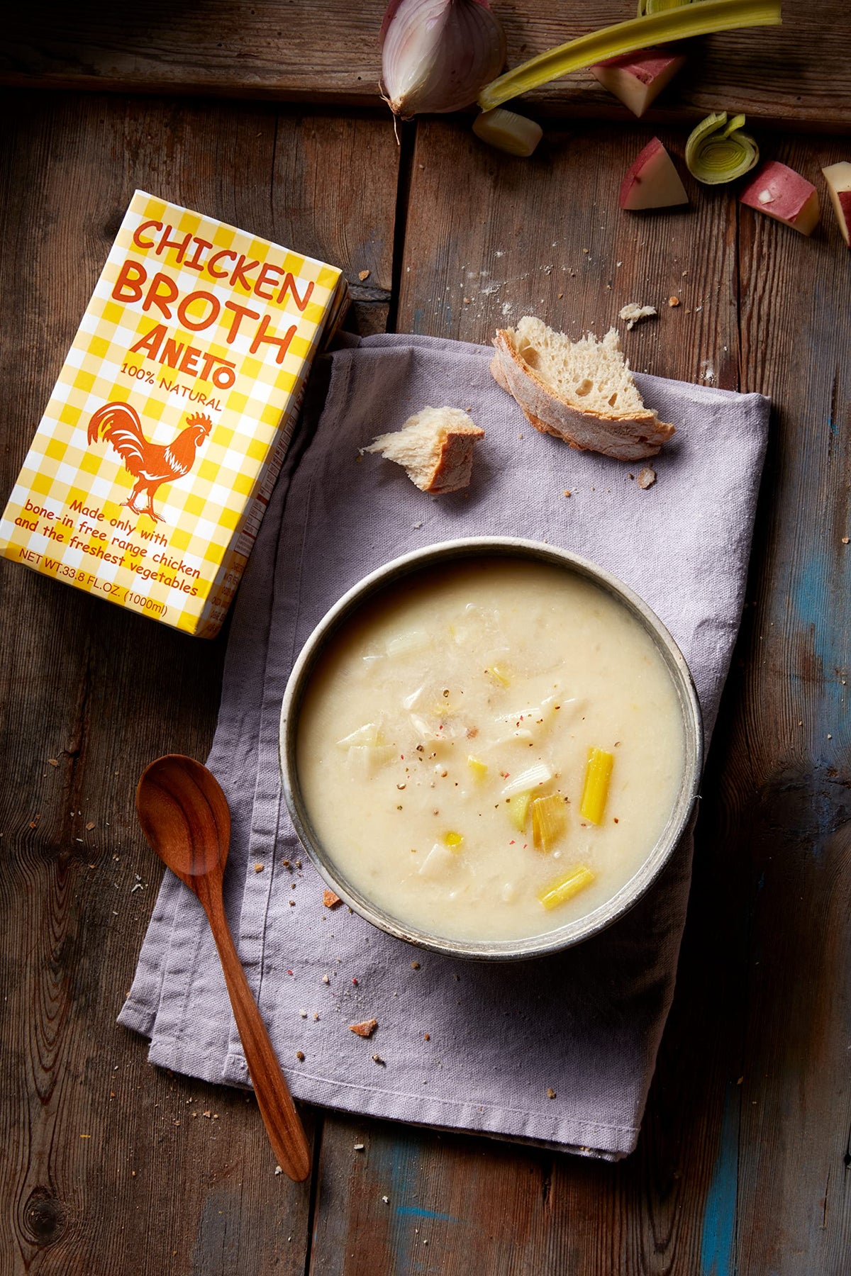 100% Natural Chicken Broth 33.83 Ounce C48463
