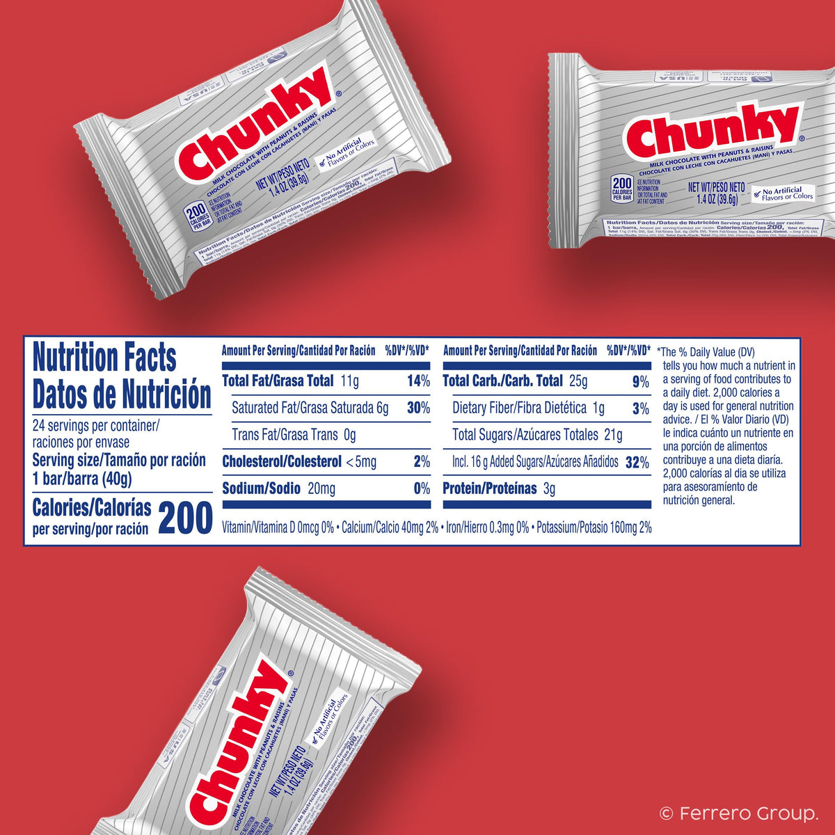 Chunky Milk Chocolate Candy Bars 24 Pack 33.6 Oz V89971