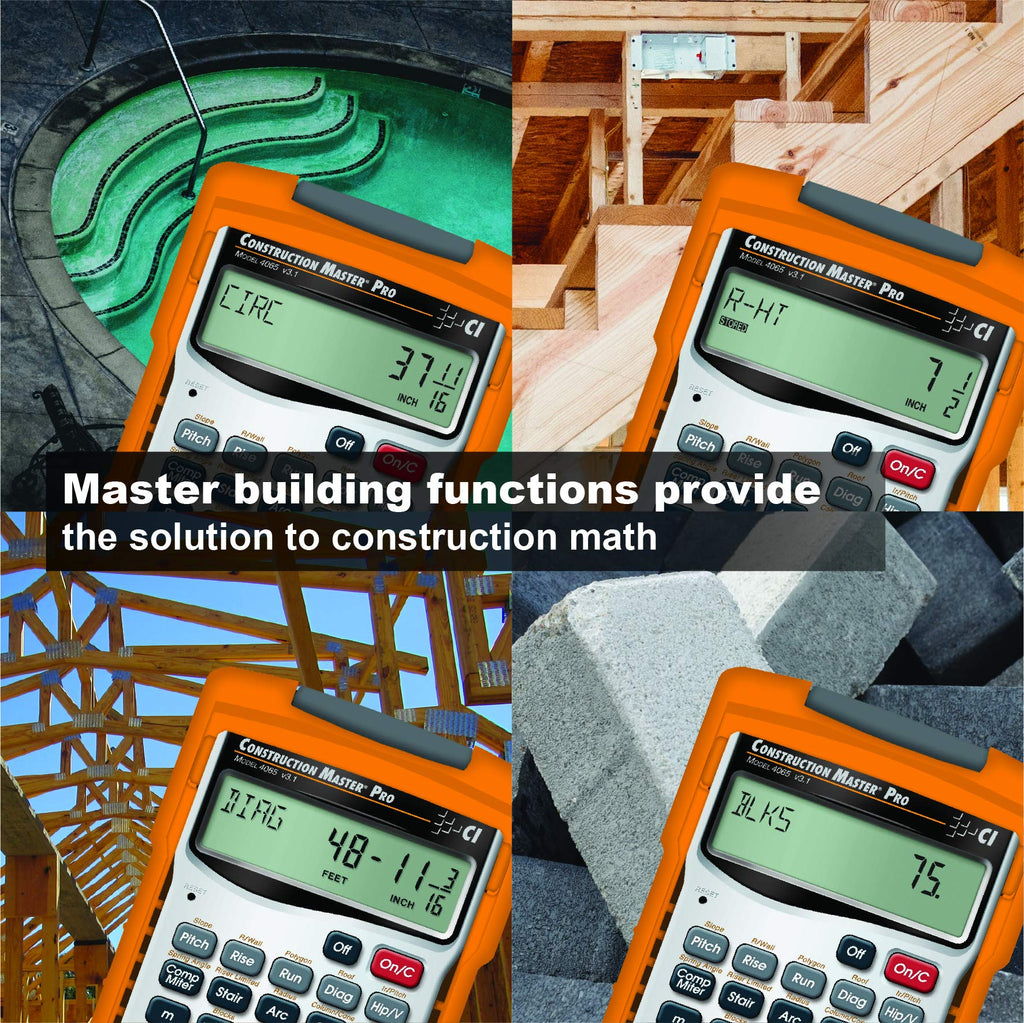 Construction Calculator + Architect Triangular Scale B19678